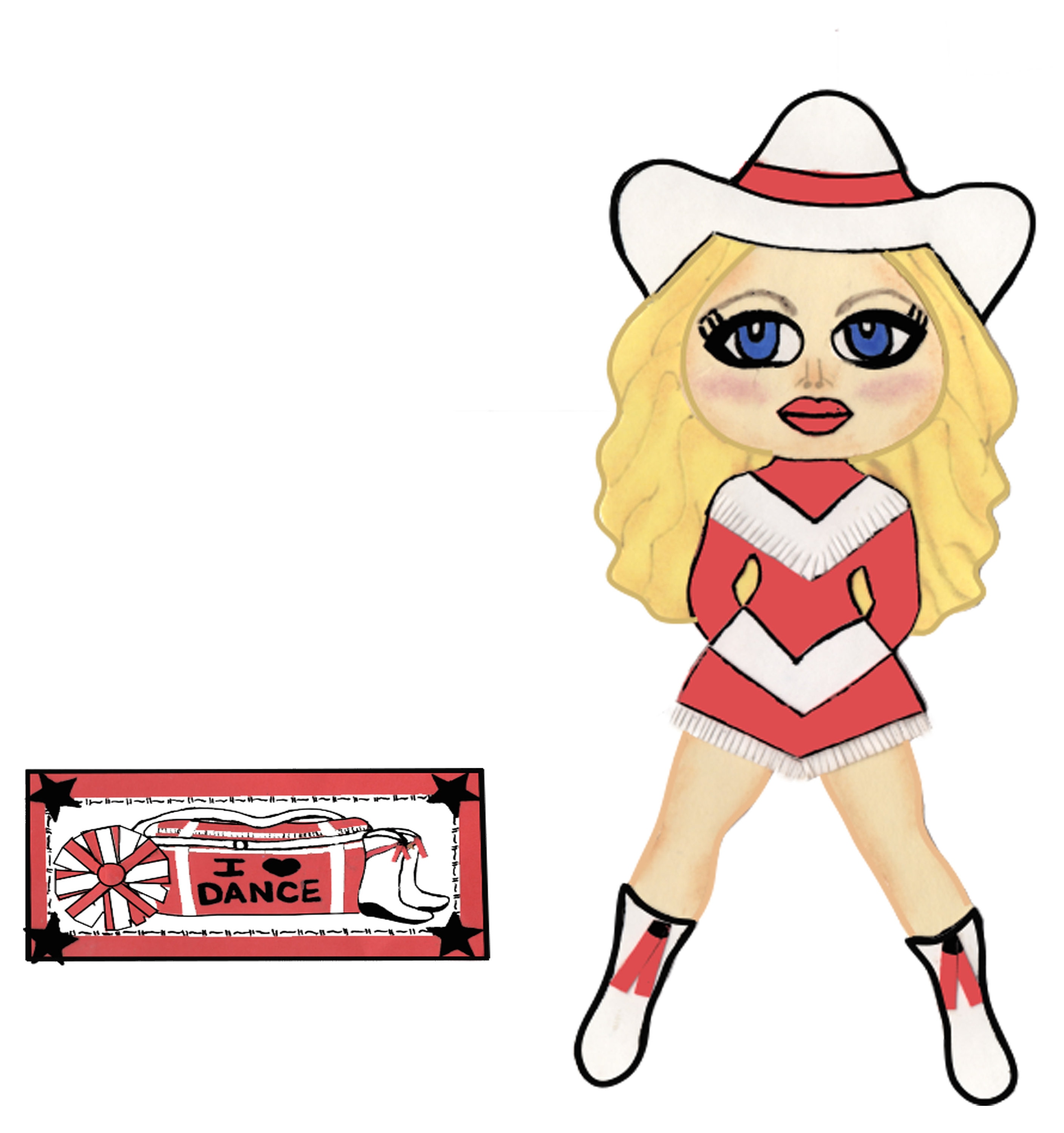 Drill Team Digital Scrapbook Page Kit Etsy