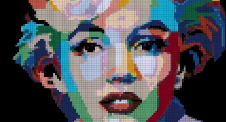Marilyn Monroe Cross Stitch Pattern - Etsy