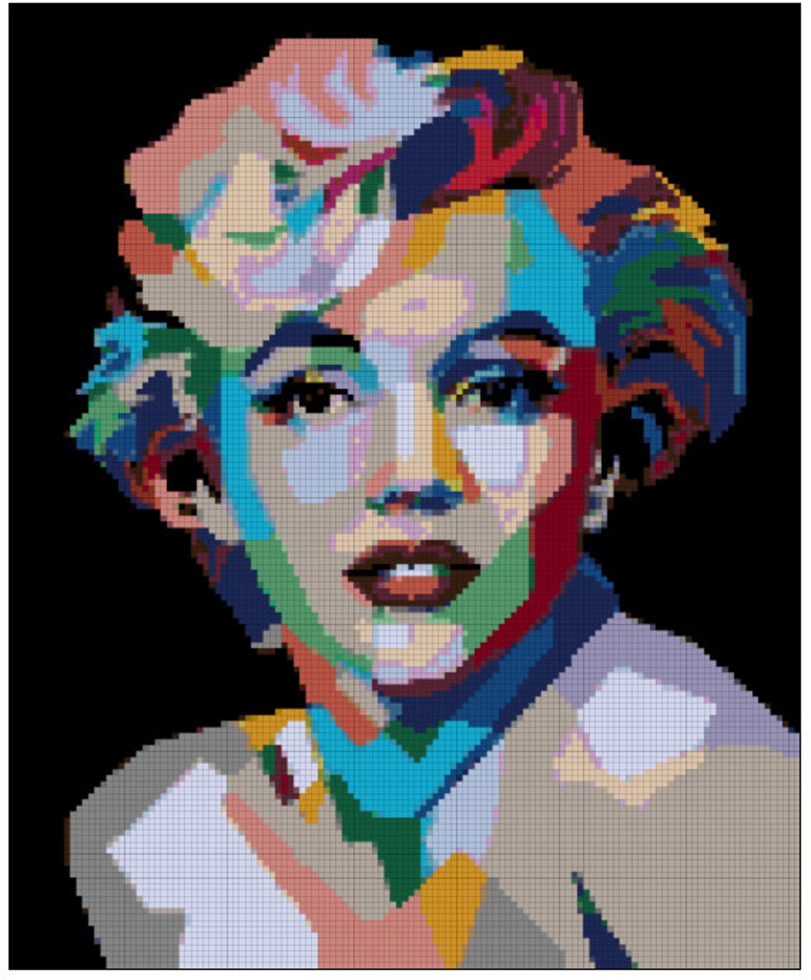 Marilyn Monroe Cross Stitch Pattern (Download Now) - Etsy