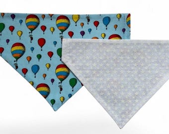 Patterned Dog Bandana: Reversible Seasonal Print, Over the Collar