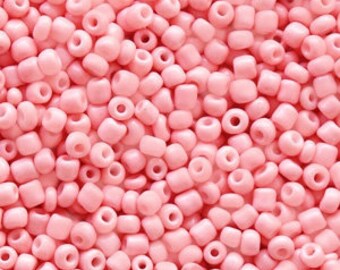 Rocaille Glass Seed Beads Opaque 2mm Red Fuchsia 20g 12//0
