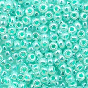 Miyuki Rocailles 3 mm 8/0 Ceylon aqua green 8-536 - 5 gr (33,00 EUR/100 gr)