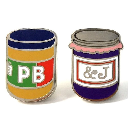 Peanut Butter and Jelly Keychain Set Grape Best Friend's Etsy