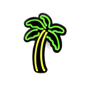 Neon Palm Tree Pin