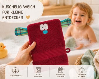 Waschhandschuh , Waschlappen, Mitbringsel, Praktische Geschenke, sinnvolle Geschenke für 2 Jährige, nützliche Geschenke, Kleinigkeiten