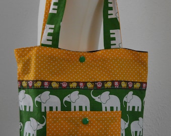 Kindertasche Wechselsachen-, Kita-Tasche Elefanten