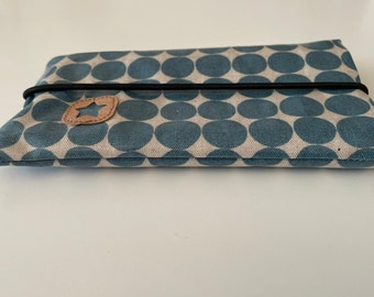 Handyhülle, Handytasche blau Canvas