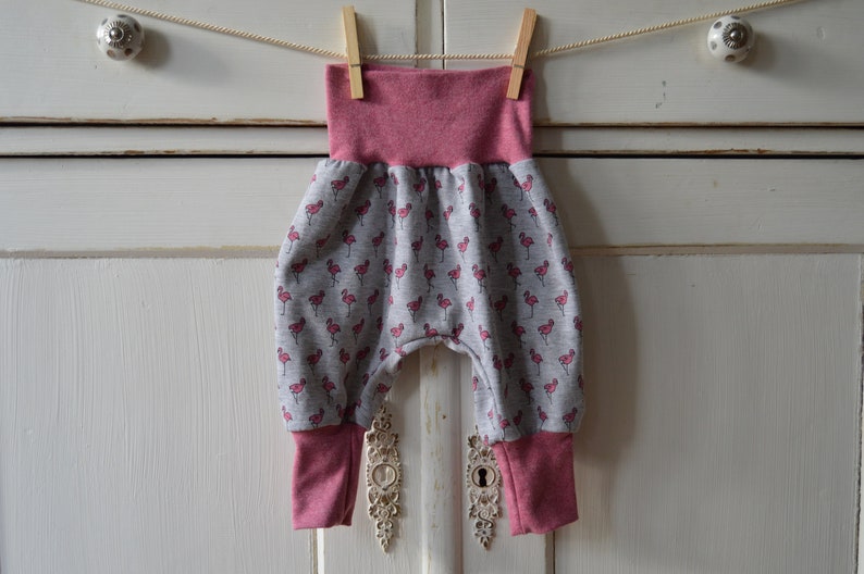 Pumphose Baby Baby Pants Flamingos Pink