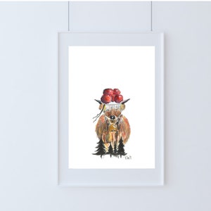DinA5 print cow