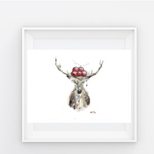 DinA5 print deer