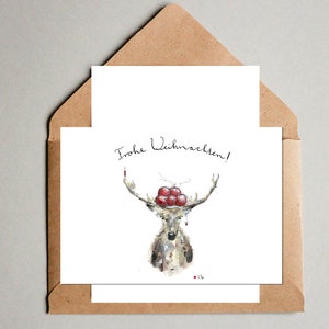 Cartolina Hirsch Buon Natale