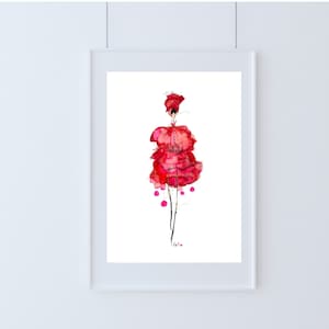 DinA5 print red