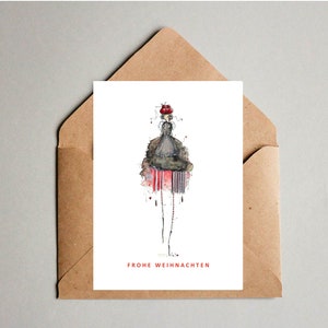 Postkarte Schwarzwaldmarie II Frohe Weihnachten