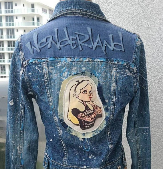graffiti on jean jackets