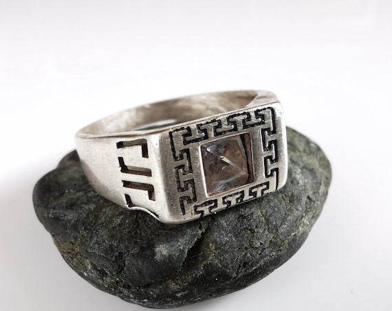 Old Afghan silver ring - ethnicadornment