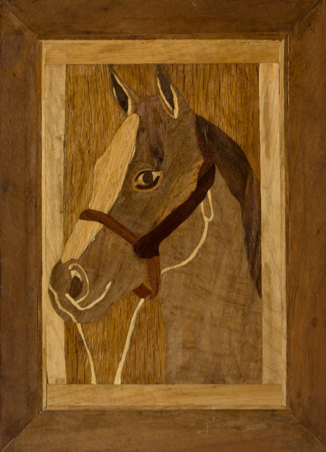 HORSE / Wood Art / Marquatery of Wood Veneer / Intarsia / Etsy