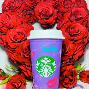 LIMITIERTE AUFLAGE*Disney Inspirierte Liebe XOXO Maus Starbucks Farbwechsel Lippen Cups* Hot Cups Valentinstag Themen
