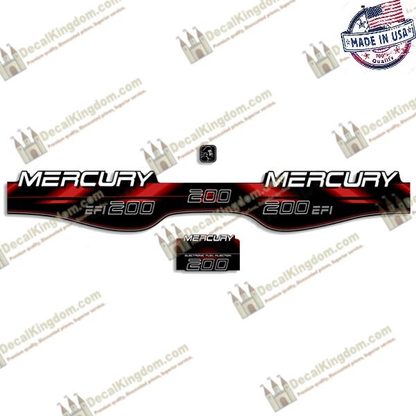 Mercury 80225hp 19941998 Outboard Boat Engine Decal Kit 3M Marine