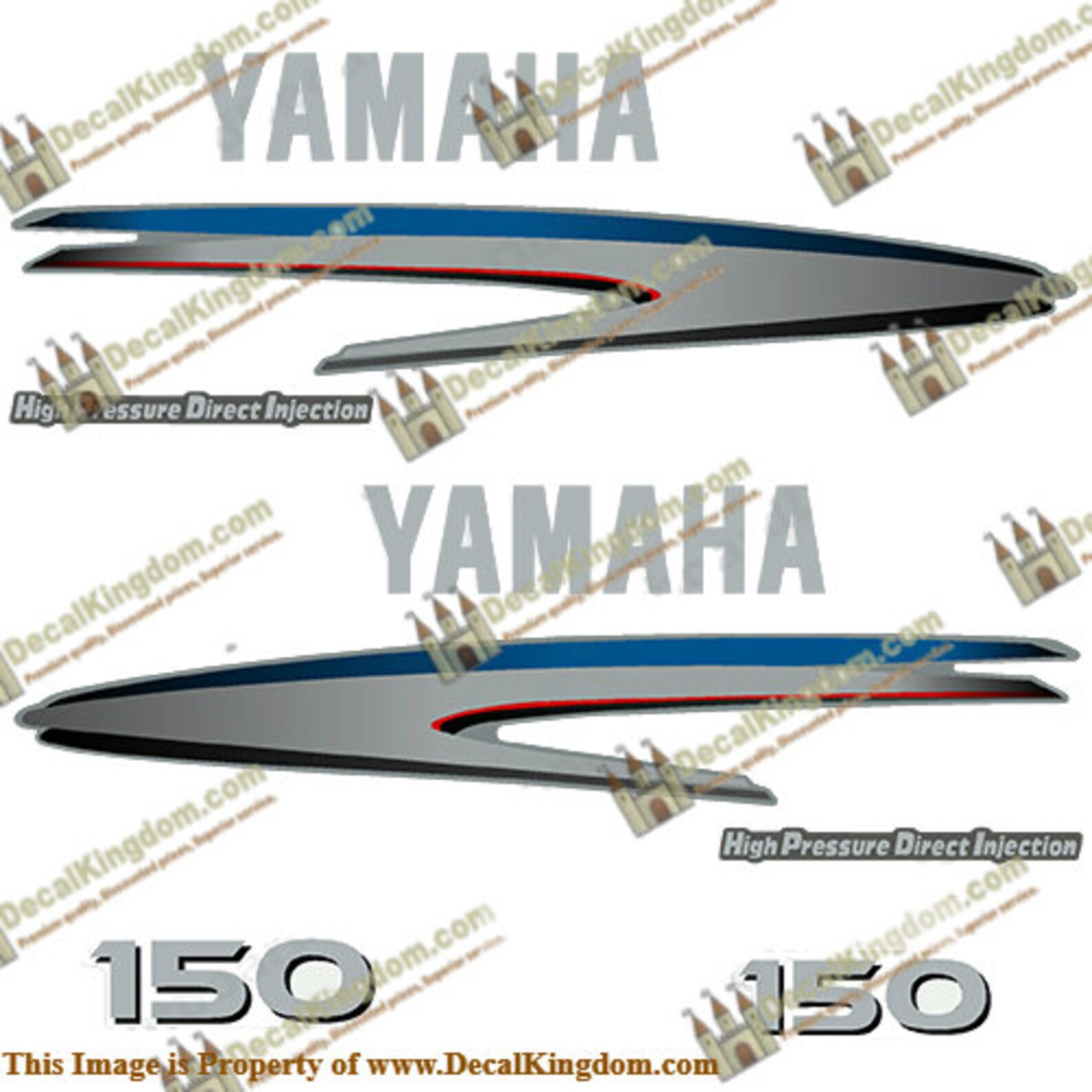 Yamaha Outboard Boat Engine Decal Kit 100150HP multiple HP/ Etsy