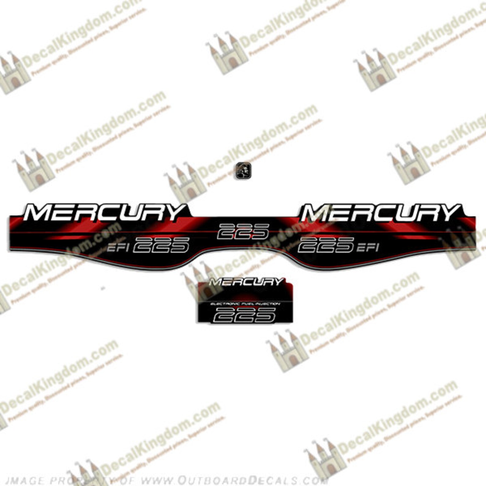 Mercury 80225hp 19941998 Outboard Boat Engine Decal Kit 3M Marine