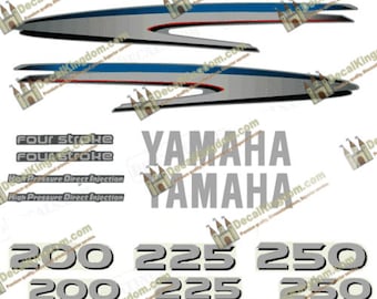 Yamaha Outboard Boat Engine Decal Kit (Multiple HP/ Variations Available) 3M Marine Grade Quality