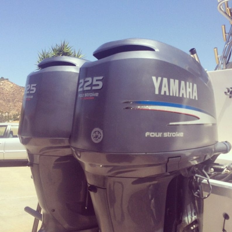 Yamaha Outboard Boat Engine Decal Kit 100150HP Multiple HP/ Etsy