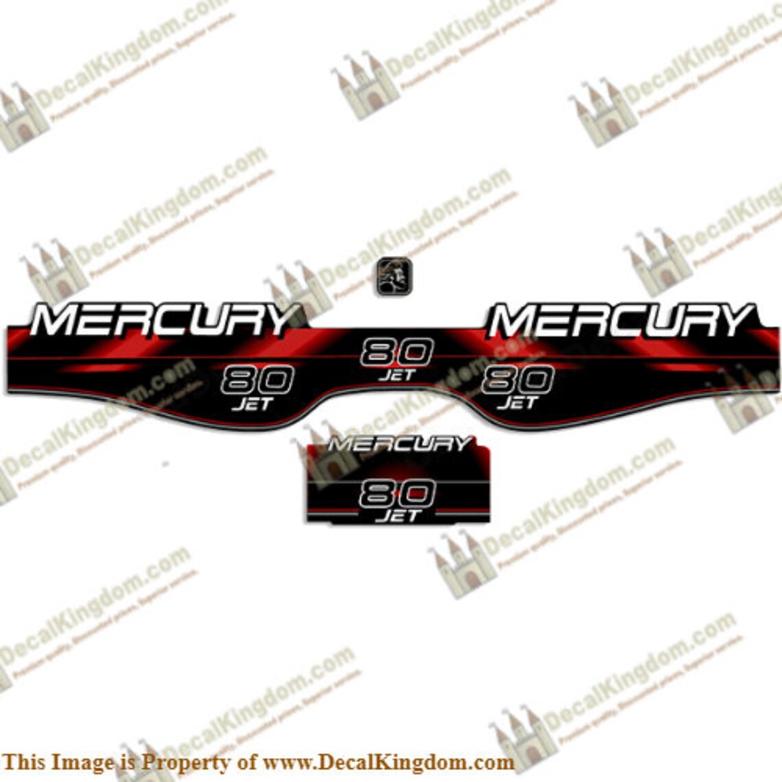 Mercury 80225hp 19941998 Outboard Boat Engine Decal Kit 3M Marine