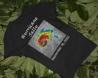 Hurricane Sally T Shirt Landfall September 16, 2020 Satellite Image Unisex Jersey Short Sleeve Tee
