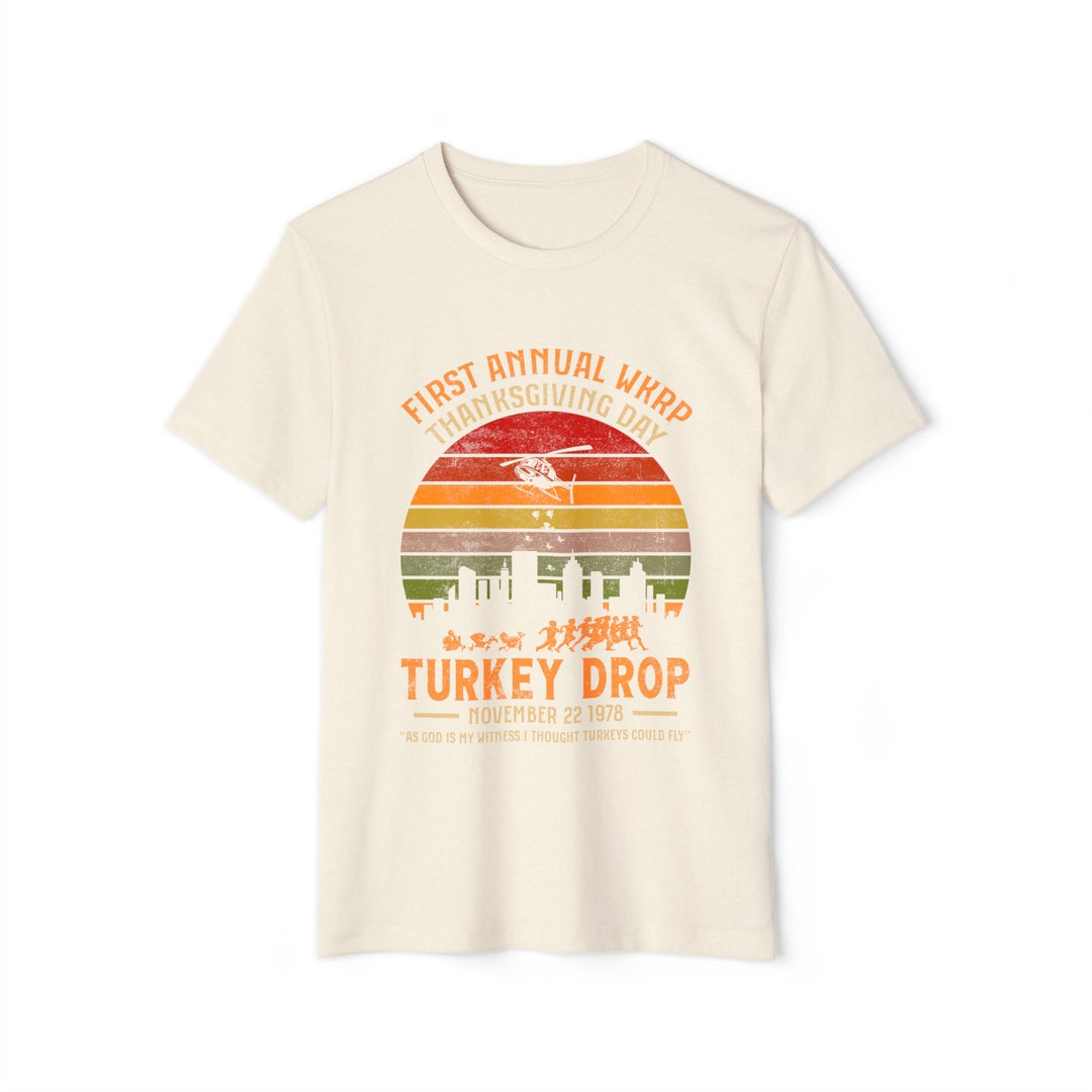 WKRP Turkey Drop Unisex Recycled Organic Tshirt Etsy