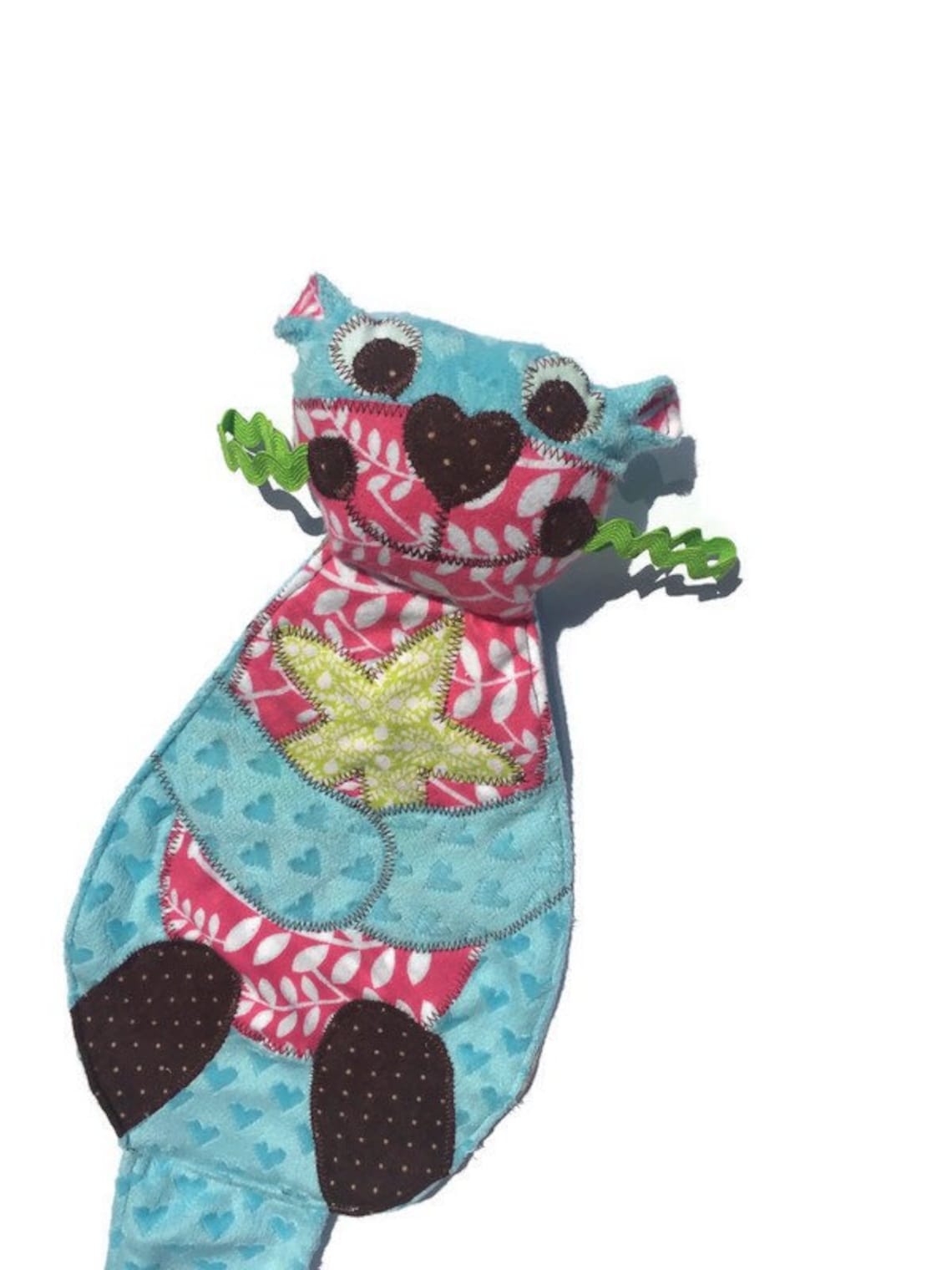 Otter Lovey Baby Security Blanket Otter Plush Etsy