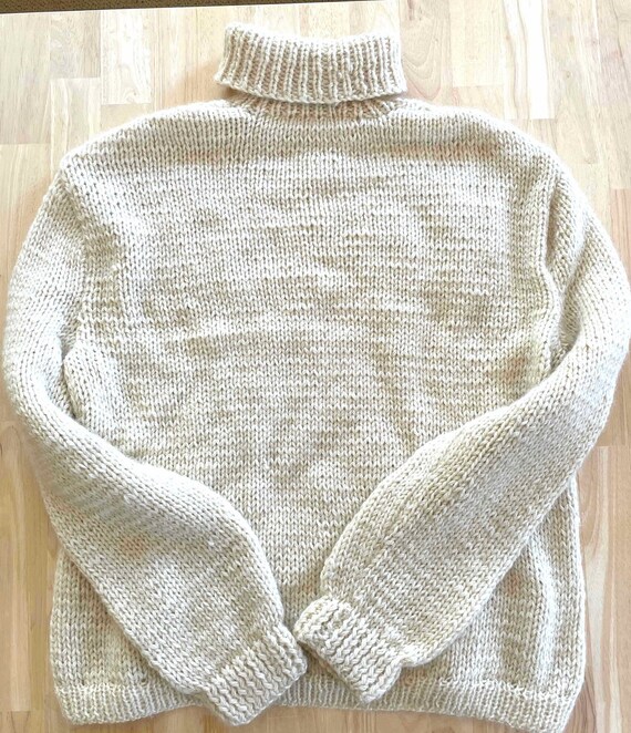Irish Sweater-Hand Knit - image 8