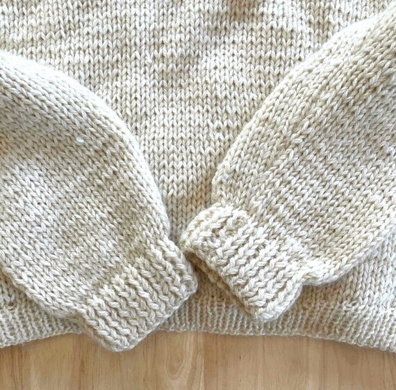 Irish Sweater-Hand Knit - image 9
