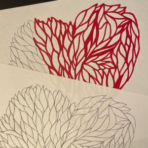 Heart Coloring Page - For Kids or Adults