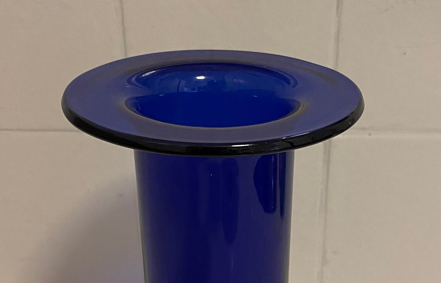 Cobalt Blue Vase: Unique Ink Well Shape - Etsy