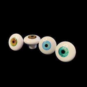 Eye Drawer and Cabinet Knobs and Pulls Decorative Knobs Pulls and Handles Eyeball Art Strange Home Decor image 7