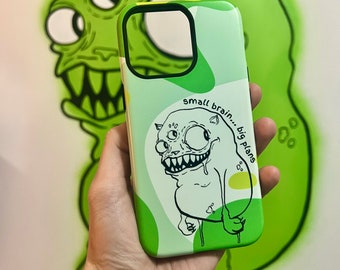 Small Brain... Big Plans Phone Case