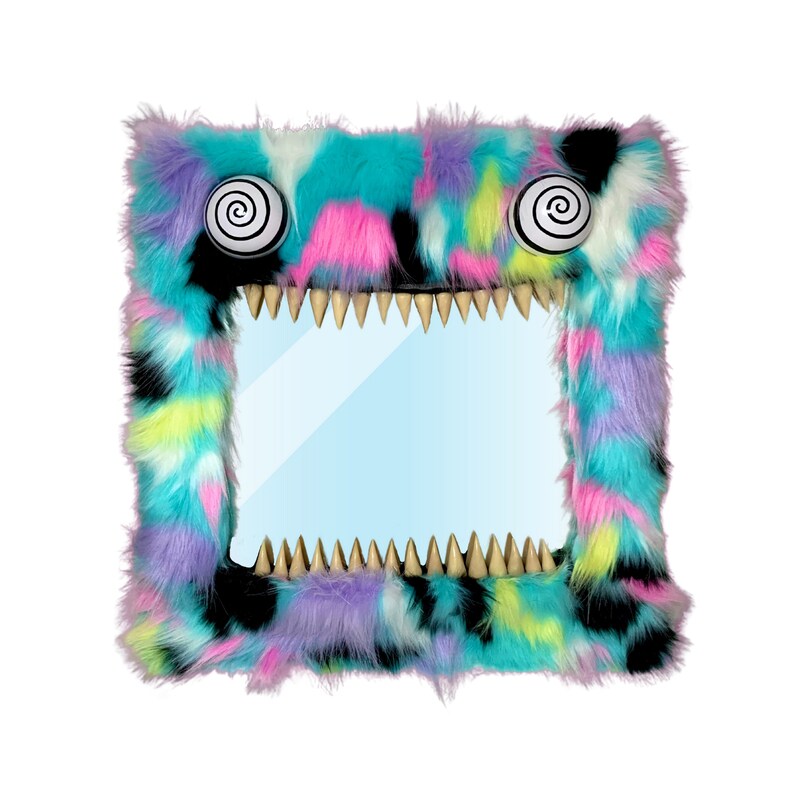 Custom Monster Mirror 16 X 16 Creepy Cute 16 X 16 Mirror Etsy