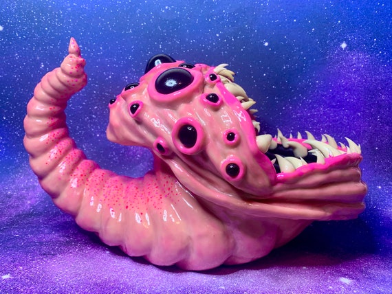 Ver De Bebe Geant Alien Monster Polymer Clay Sculpture Etsy