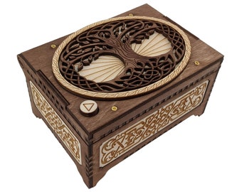 Tree of Life Custom Music Box, Choose Your Song, Photo Print Inside