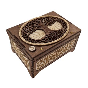 Tree of Life Custom Music Box, Choose Your Song, Photo Print Inside