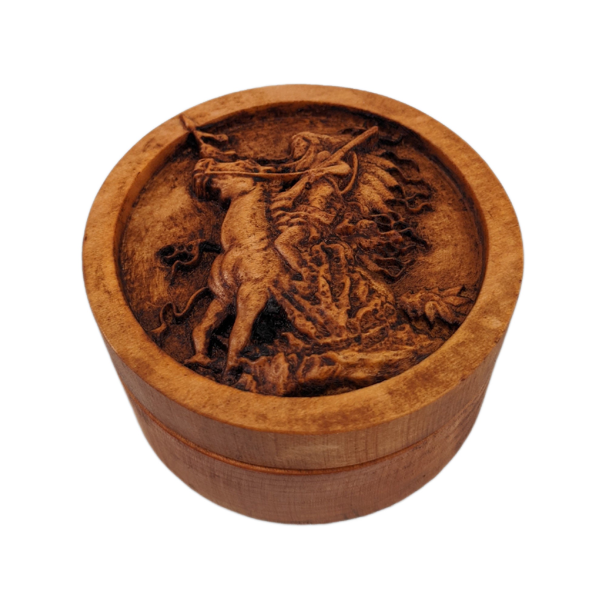ネイティブアメリカンの彫刻入り木箱、記念品の壷 - Etsy 日本