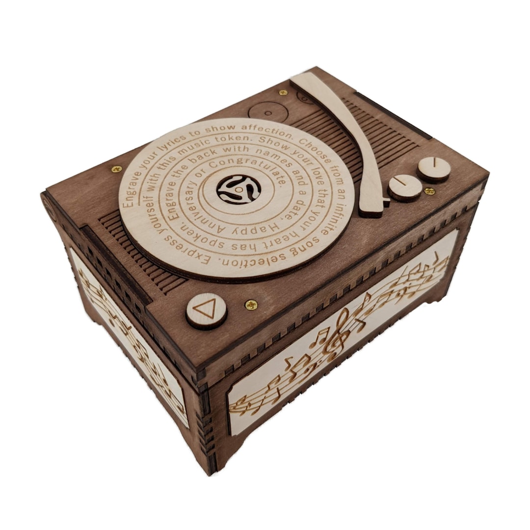 Plays Custom Song Record Player Song Lyrics Music Box Personalized