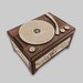 Plays Any Song Lyric Music Box, Custom Record Player Music Box with Digital Audio 