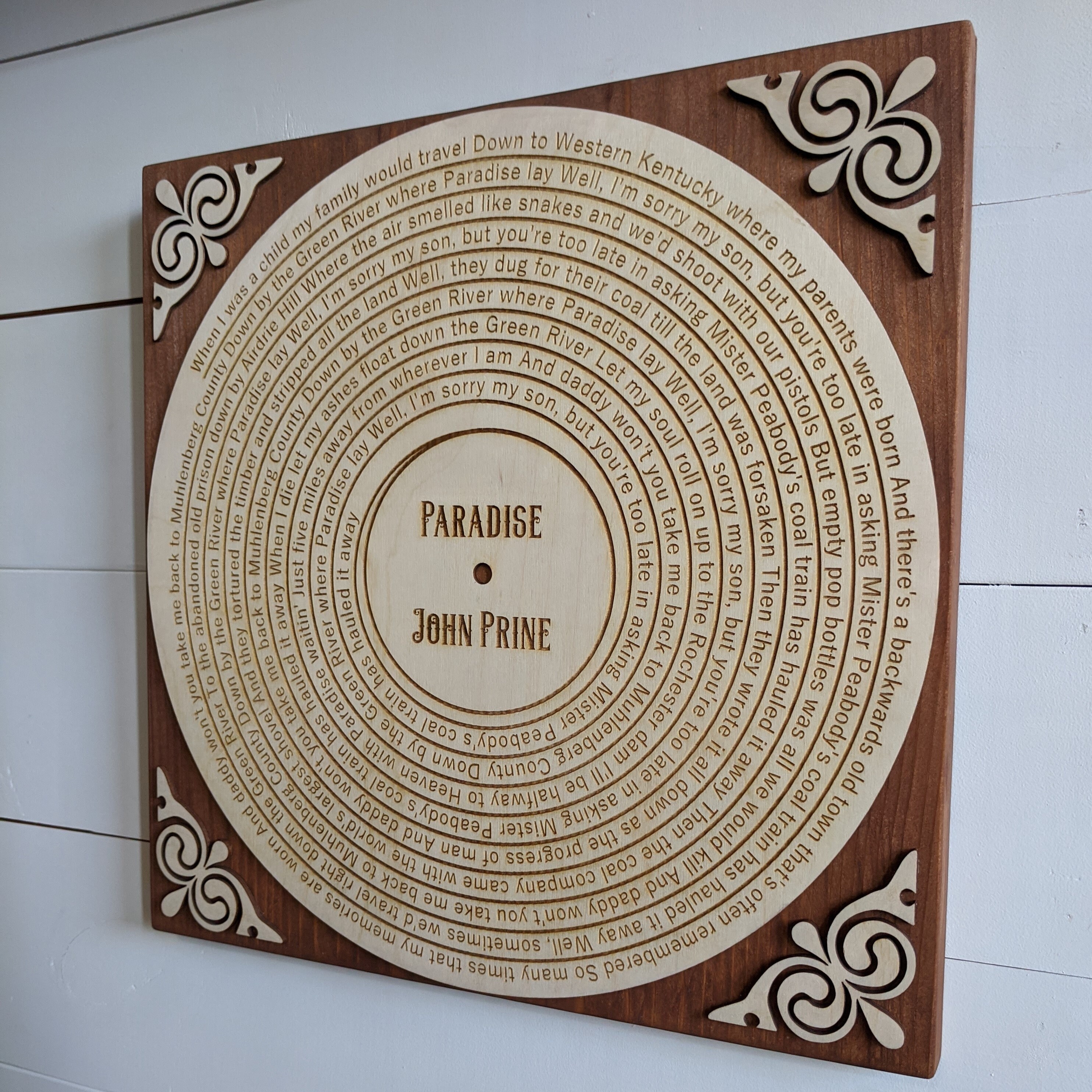 Personalized Song Lyric Wall Hanging Music Lover Gift Etsy