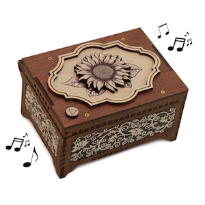 Wählen Sie Ihre Blume & Song, MP3 Spieluhr, 21 Blumen Auswahl, Muttertagsgeschenk