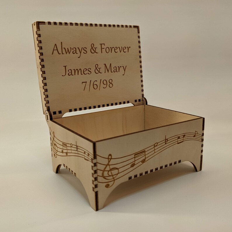 Personalized Song Lyric Box Plays Music Anniversary Gift Etsy