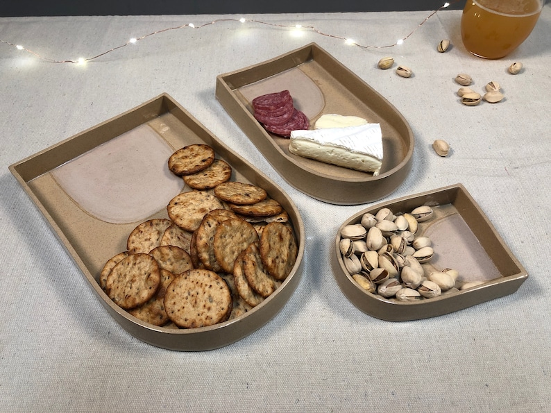 Ceramic Nesting Trays Set of 3