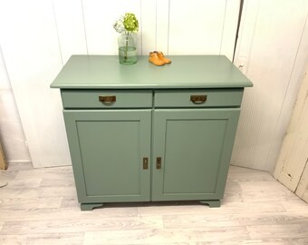 Schöne alte Kommode 30er mintgrün Jahre Retro Vintage Landhaus Bauernhaus Omas Zeiten aufgemöbelt Shabby