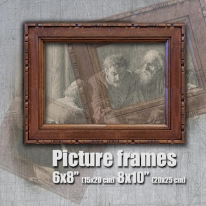 6x8&quot; wooden picture frame. 8x10&quot; photo frame.