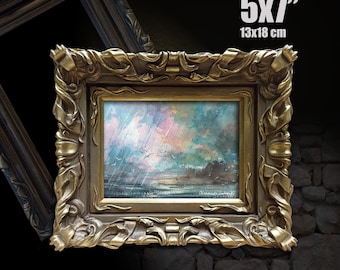 Ornate Gold Picture Frame 5x7. Elegant Vintage Style Decor. Ideal Gift for Photo Lovers